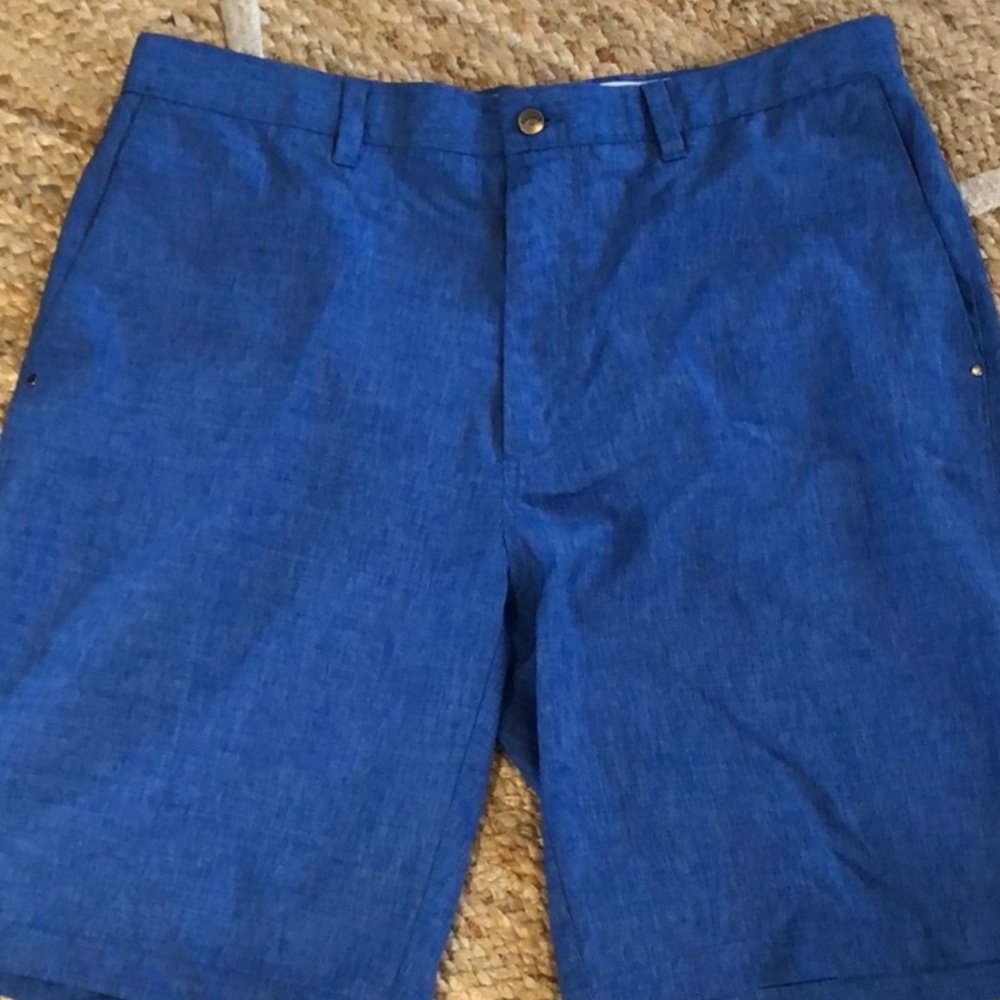 Callaway Vibrant Blue Flat Front Shorts with Relaxed Fit